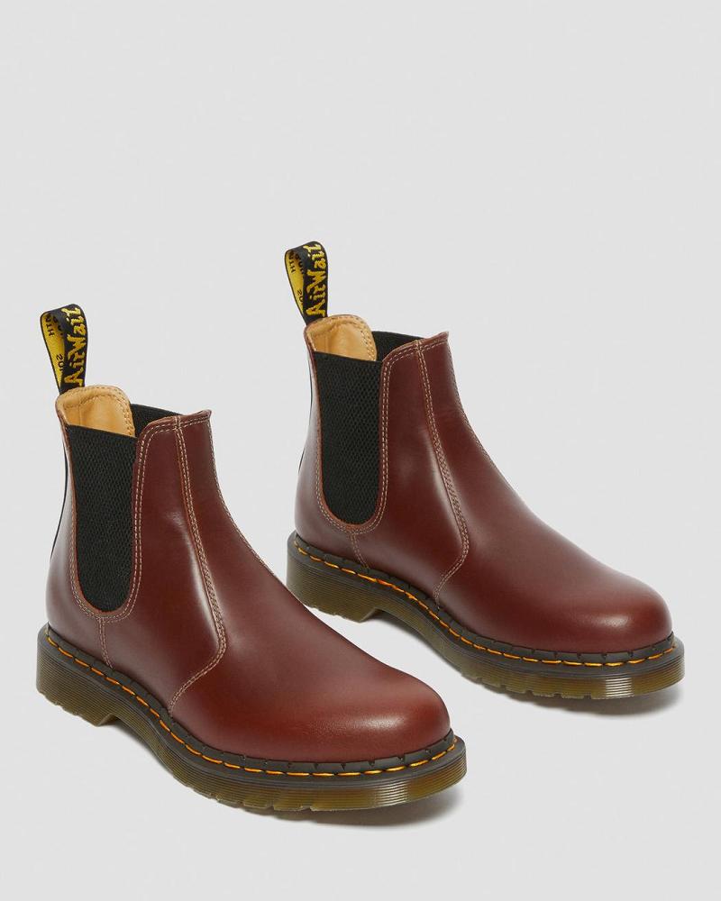 Botines Chelsea Dr Martens 2976 Abruzzo Cuero Hombre Marrom Negros | MX 326NWY